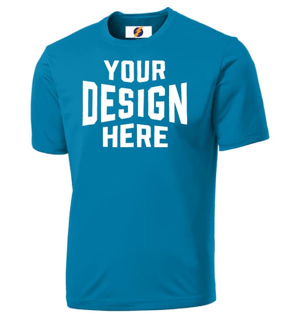 Dri Fit Style T Shirts 100% polyester Best Moisture Wicking Shirts by Bolt Printing style #BDPT